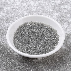 MIYUKIラウンドロカイユビーズ  日本製シードビーズ  （rr2412)透明トープ  11/0  2x1.3mm  穴：0.8mm  約1100PCS /ボトル  10 G /ボトル&nbsp;SEED-JP0008-RR2412