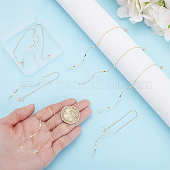 4 Pairs Alloy Vortex Spiral Tassel Ear Thread&nbsp;EJEW-UN0002-63