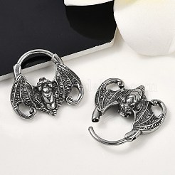 Bat 316 Surgical Stainless Steel Hoop Earrings&nbsp;EJEW-G416-31AS