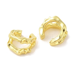 女性用真鍮カフピアス  18KGP本金メッキ  15x11mm&nbsp;EJEW-I305-18G