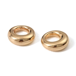 プラスチックチャーム  フラットラウンドのチャーム  ゴールドカラー  11x10.5x4mm  穴：5mm&nbsp;CCB-C002-02A-G