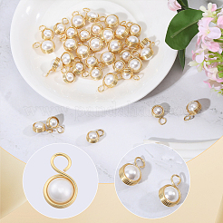 40Pcs 2 Style Shell Pearl Pendants&nbsp;PALLOY-CA00027