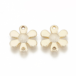 合金リンクコネクター  花  ライトゴールド  15x13.5x2.5mm  穴：1.5mm&nbsp;PALLOY-S110-01