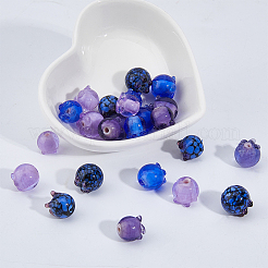 24Pcs 8 Styles Handmade Lampwork Beads&nbsp;LAMP-HS0001-29