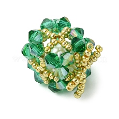 Christmas Seed Beads Beaded Charms&nbsp;PALLOY-MZ00299-03