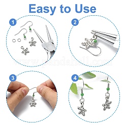 50Pcs 304 Stainless Steel Earring Hooks&nbsp;STAS-YW0001-81
