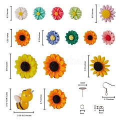 DIY Sunflower Earring Making Kit&nbsp;DIY-SZ0008-44