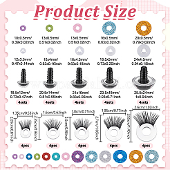 20Pcs 5 Colors Plastic Doll Craft Eyes&nbsp;DIY-NB0016-30