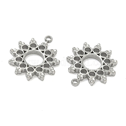 304ステンレスペンダント  星のチャーム  ステンレス鋼色  17.5x15x2mm  穴：1.3mm&nbsp;STAS-L022-568P