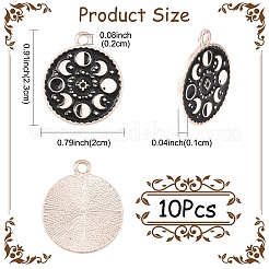 10Pcs Alloy Enamel Pendants&nbsp;FIND-YW0009-80
