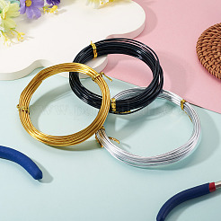 3 Rolls 3 Colors Round Aluminum Wire&nbsp;AW-TA0001-05