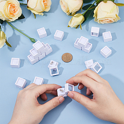 Acrylic Square Loose Diamond Box with Visible Window&nbsp;CON-WH0088-76A-01