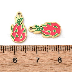 Fruit Seris 304 Stainless Steel Enamel Charms&nbsp;STAS-U060-03G-11