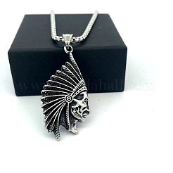 Vintage Native American 304 Stainless Steel Pendant Men’s Necklaces&nbsp;AR3449