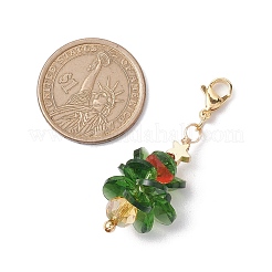 Christmas Tree Glass Pendant Decorations&nbsp;HJEW-JM02018