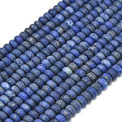 Dyed Natural Lapis Lazuli Beads Strands&nbsp;G-P575-A46-6x4mm-02