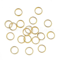 アイアンスプリットリング  ダブルループ丸カン  カドミウムフリー＆ニッケルフリー＆鉛フリー  リング  ゴールドカラー  10x1.4mm  内径約8.6mm  単線：0.7mm  約4160個/1000g&nbsp;JRD10MM-01G-01-NF