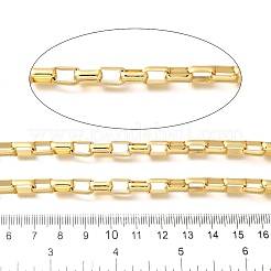 Rectangle Brass Link Chains&nbsp;CHC-Q020-01G
