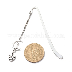 Tibetan Style Alloy Charms Bookmarks&nbsp;AJEW-JK00200