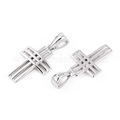 Rhodium Plated 925 Sterling Silver Pendants&nbsp;STER-T007-43P