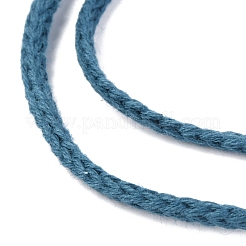 コットン糸  DIYの工芸品について  ギフトラッピングとジュエリー作り  スチールブルー  3mm  約150m /ロール&nbsp;OCOR-F013-13
