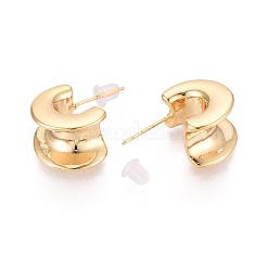 Brass Stud Earrings&nbsp;EJEW-T048-15G