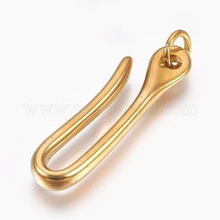 Brass S Hook Clasps&nbsp;KK-WH0021-01A