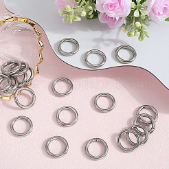 20Pcs 304 Stainless Steel Closed Jump Rings&nbsp;STAS-SP0001-85A