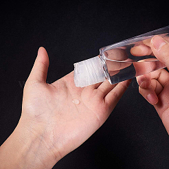 ペットプラスチックのプレスキャップ透明なボトル  詰め替え可能なボトル  透明  160x46mm&nbsp;MRMJ-BC0001-37