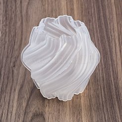 キャンドルシリコン型  エポキシ樹脂キャンドル作り  ツイスト  ホワイト  95.5x85.5x90mm&nbsp;SIL-B077-07