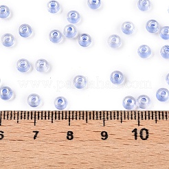 6/0 Transparent Inside Colours Glass Seed Round Beads&nbsp;X1-SEED-N006-004E