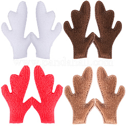 40Pcs 4 Colors Plush Antler Snowman Hand Branch&nbsp;DOLL-GF0001-09