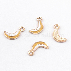 合金エナメルチャーム  バナナ  ライトゴールド  17x4mm&nbsp;PALLOY-N0118-258