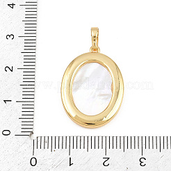 Brass with White Shell Pendants&nbsp;SH-CBA56CE-08G-01