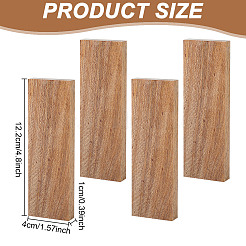 白檀シート素材  キャメル  122x41x10mm&nbsp;DIY-WH0430-682