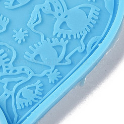 DIY Realistic Style Heart Pendant Food Grade Silicone Molds&nbsp;DIY-G083-03