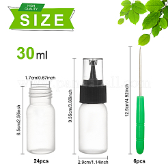 プラスチック接着剤ボトル  ボトルキャップ付き  空のスクイズライターボトル  クッキーを飾るために  ソース  工芸  アイアン製ビーズ針  プラスチック製のハンドル付き  黒板のステッカーラベル  ミックスカラー  2.9x9.35cm  容量：30ミリリットル&nbsp;TOOL-BC0008-67A