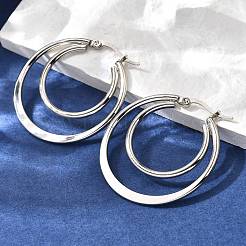 201 Stainless Steel Earrings&nbsp;EJEW-Q026-06P-B