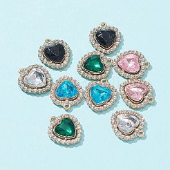 10Pcs 5 Color Acrylic Rhinestone Pendants&nbsp;FIND-FS0001-40