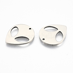 201ステンレスペンダントイオンプレーティング（IP）  ソーサーマン  ステンレス鋼色  25x21x1.50mm  穴：1.60mm&nbsp;X-STAS-N098-117P