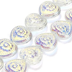 Electroplate Baking Paint Glass Beads Strands&nbsp;EGLA-K061-13A