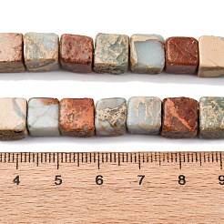 Natural Shoushan Stone Beads Strands&nbsp;G-B155-C07-8x8mm