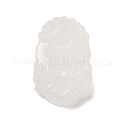 Natural White Jade Carved Pendants&nbsp;G-S384-01E