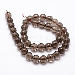 Natural Smoky Quartz Bead Strands&nbsp;G-G735-28-12mm