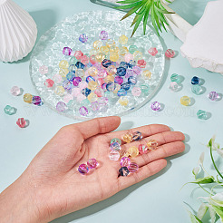 120Pcs 8 Colors Transparent Glass Beads&nbsp;GLAA-TA0004-25