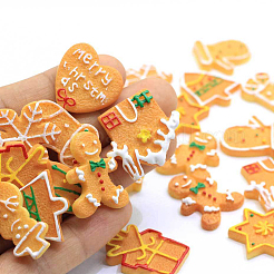 Christmas Theme Resin Decoden Cabochons&nbsp;RESI-CJ0001-06
