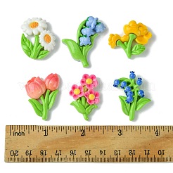 12Pcs 6 Styles Opaque Resin Decoden Cabochons&nbsp;RESI-FS0001-68
