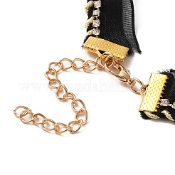Polyester Lace Choker Necklaces&nbsp;NJEW-M210-01B