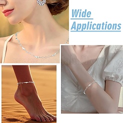 2.5M Brass Imitation Pearl Heart Link Chains&nbsp;CH-CJ0001-08