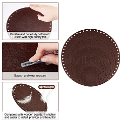 10 Pcs 5 Style Flat Round Felt Fabric&nbsp;DIY-PH0009-24B